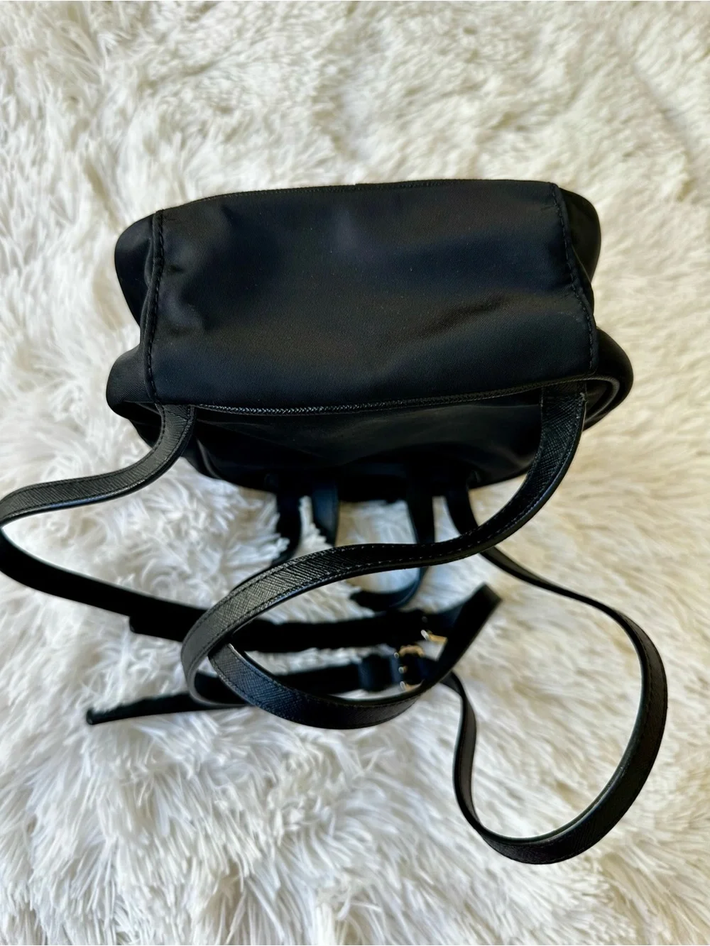 Kate Spade Black Nylon Mini Backpack Gold Hardware Travel Everyday Bag